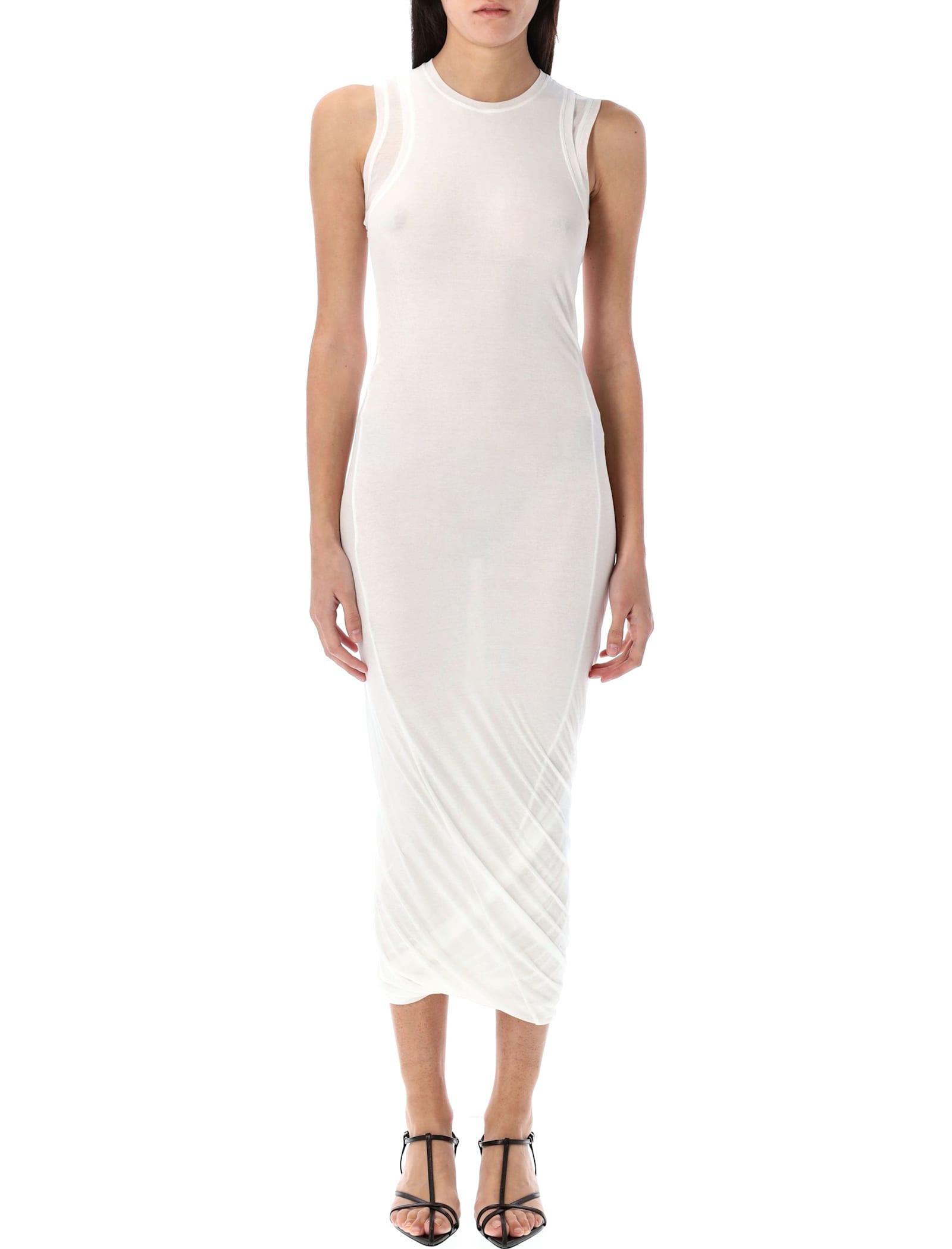 jil sander sleeveless midi dress