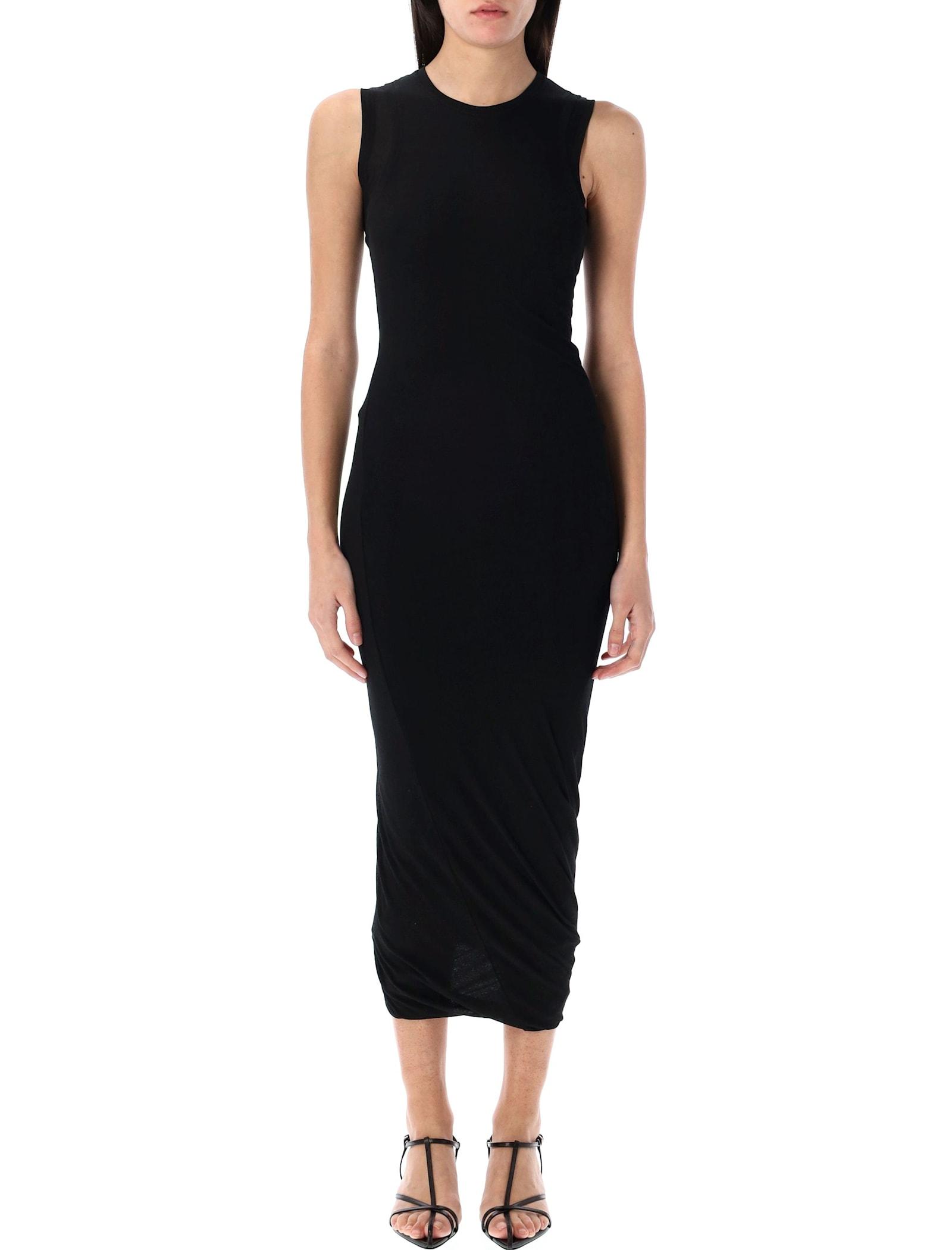 jil sander sleeveless midi dress