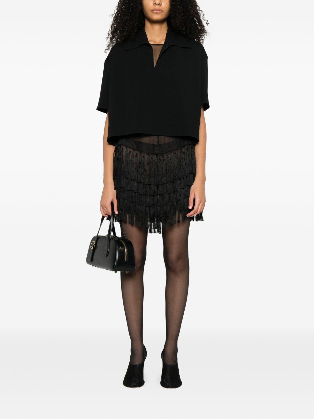 jil sander t-shirts and polos black viscose polyamide elastane - women