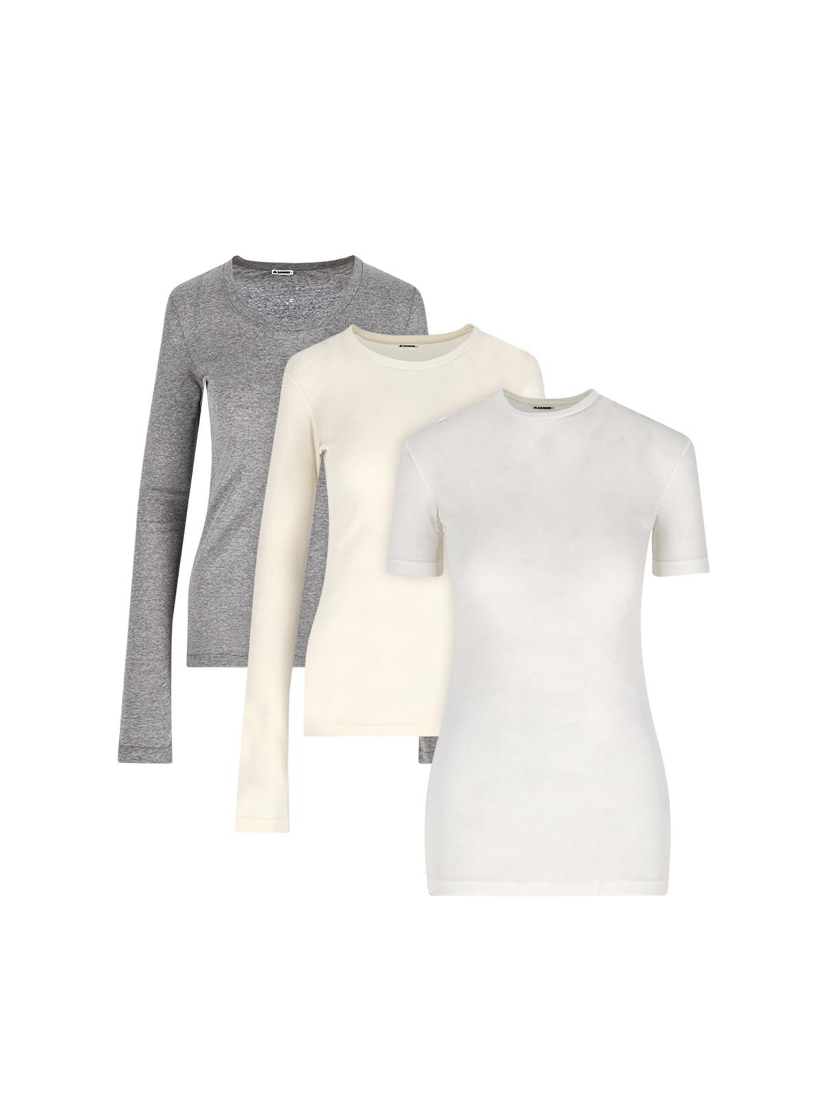 jil sander t-shirts and polos multicolour cotton - women