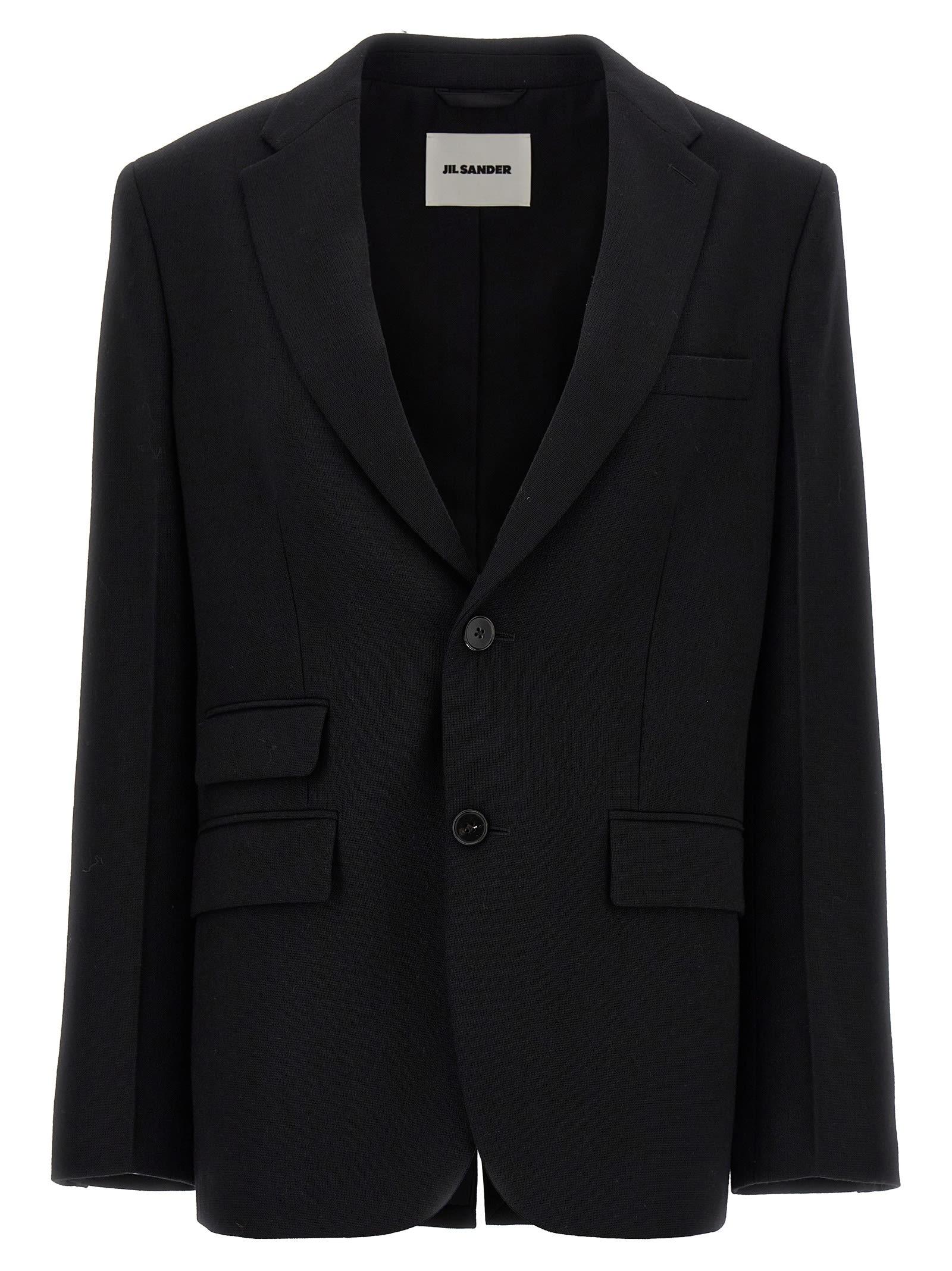 jil sander tailored single-breasted blazer