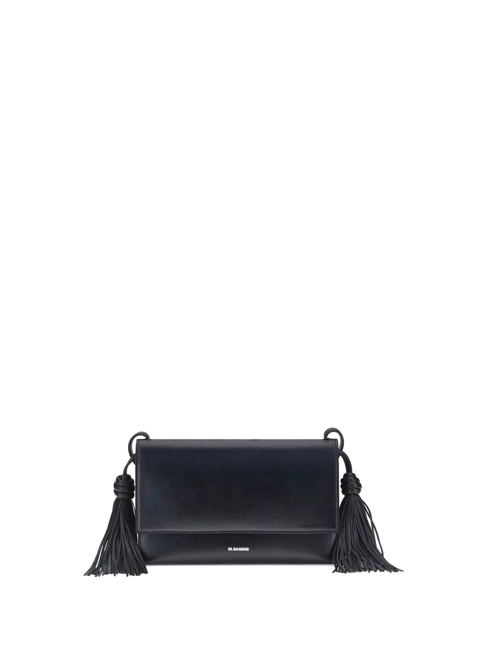 jil sander tassel shoulder bag