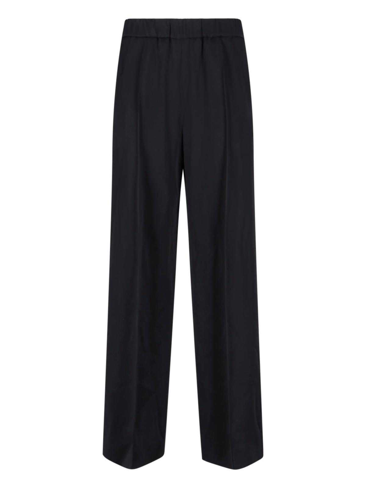 jil sander trousers black acetate - women