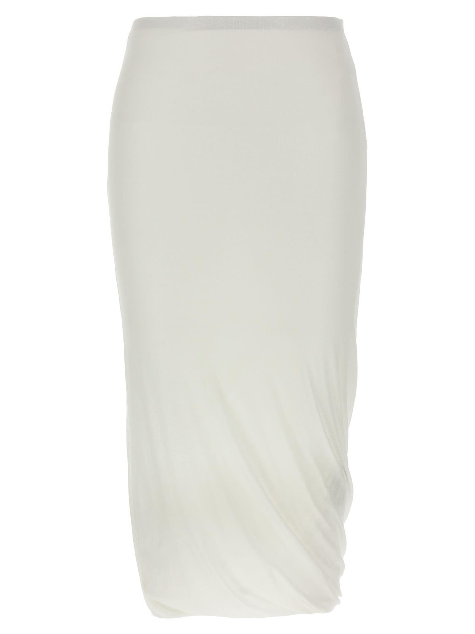 jil sander twisted midi skirt
