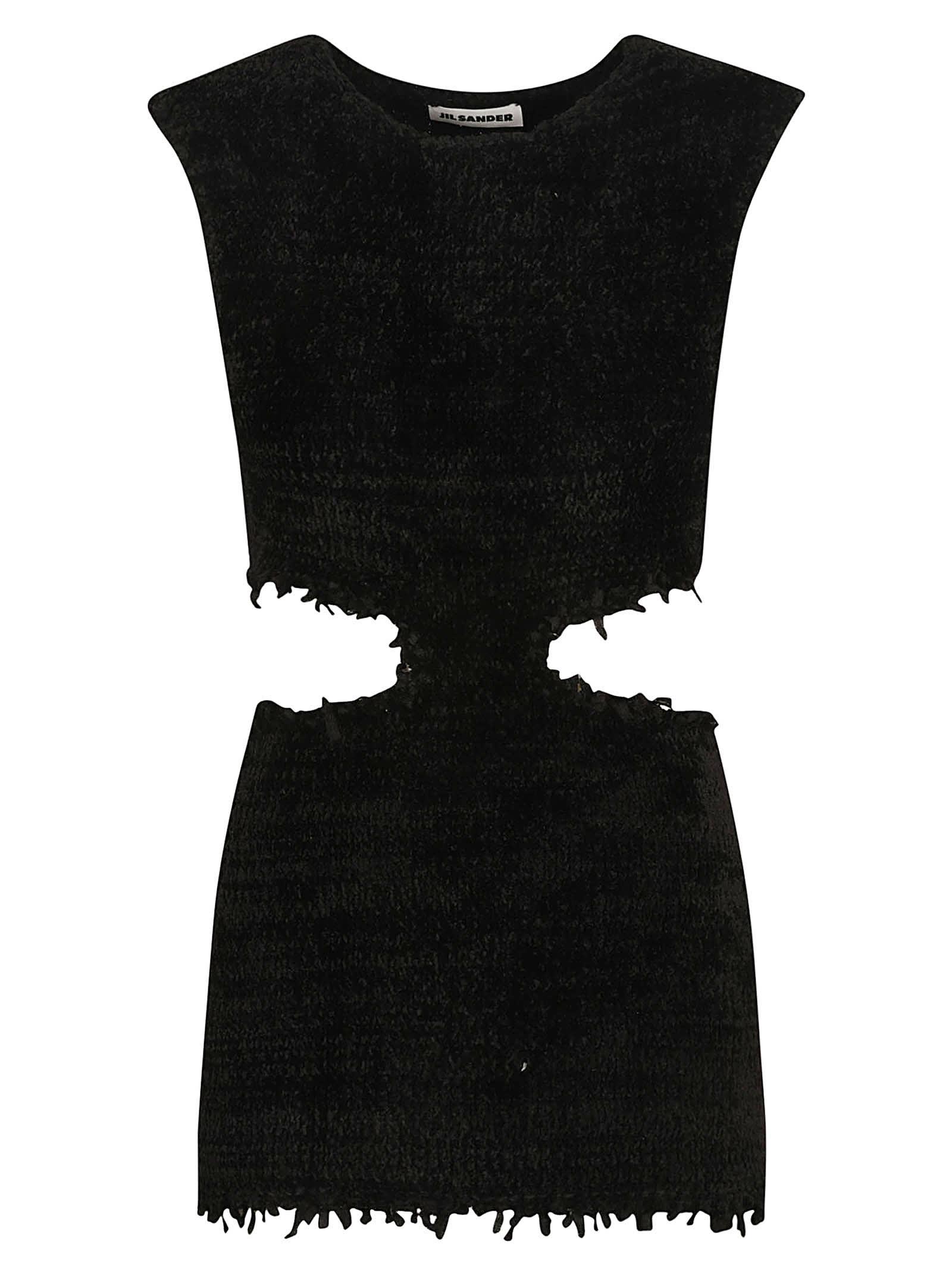 jil sander velvet knit top