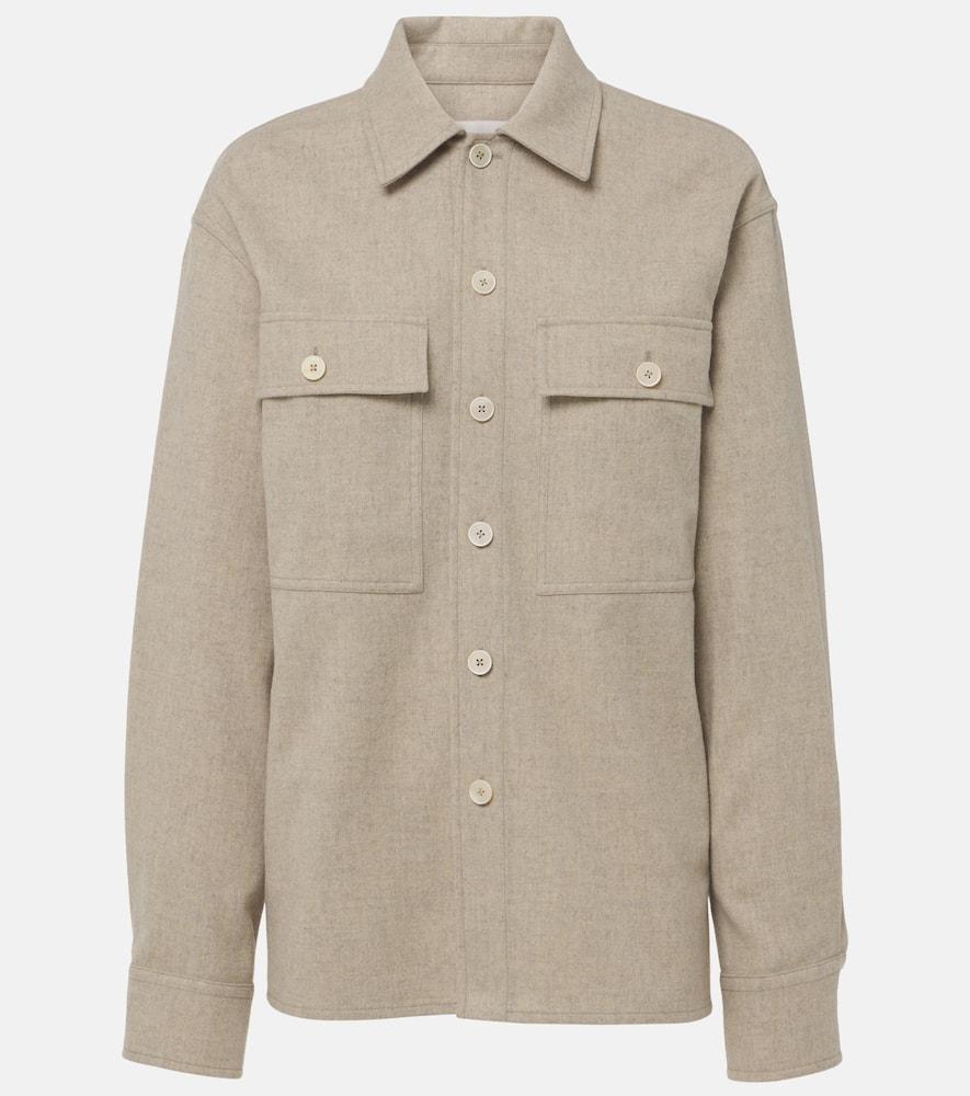 jil sander virgin wool overshirt