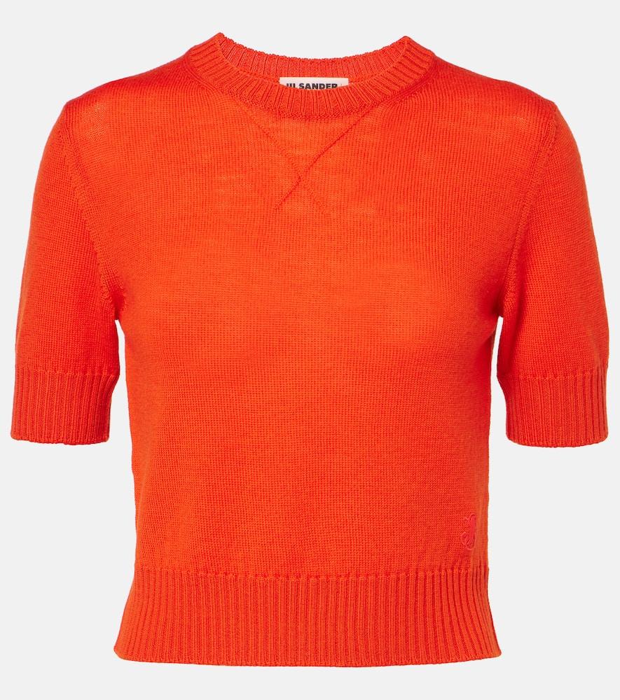 jil sander virgin wool top