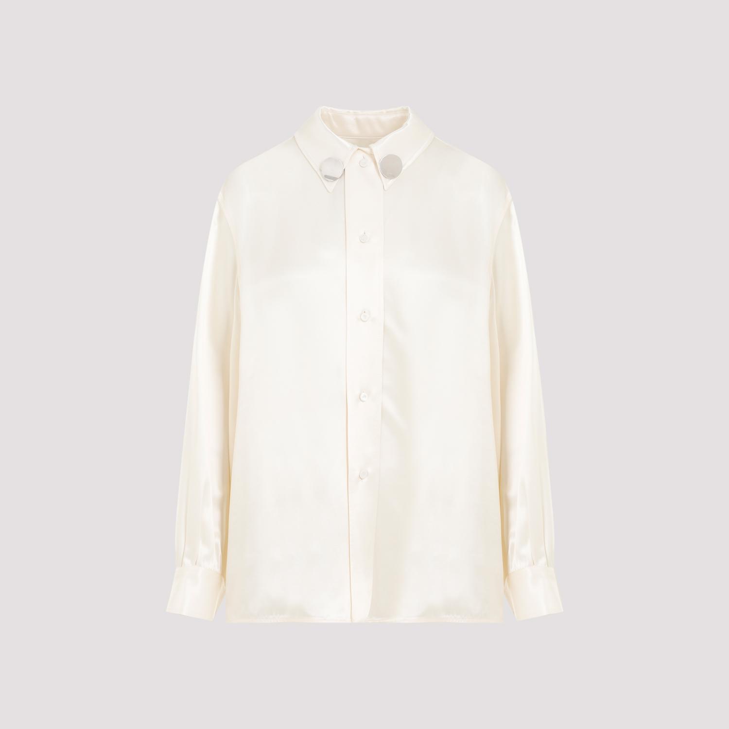 jil sander viscose shirt nude & neutrals cupro - women