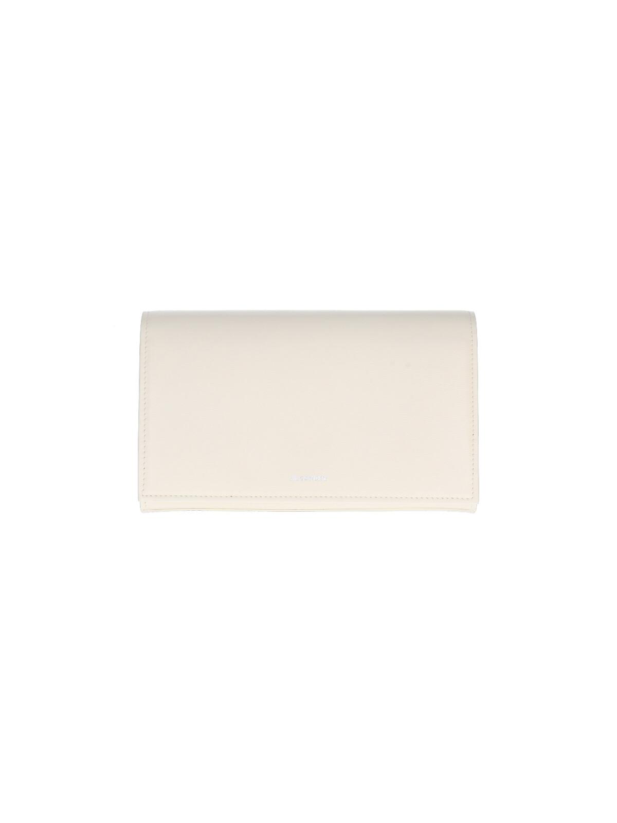jil sander wallets white bovine leather - women