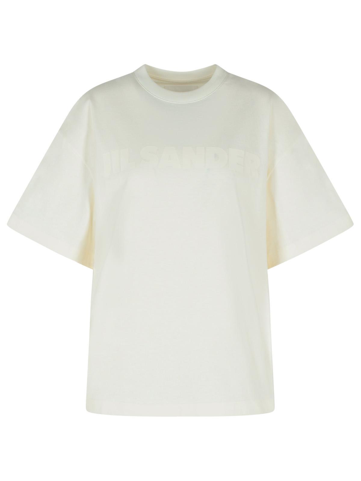 jil sander white cotton t-shirt