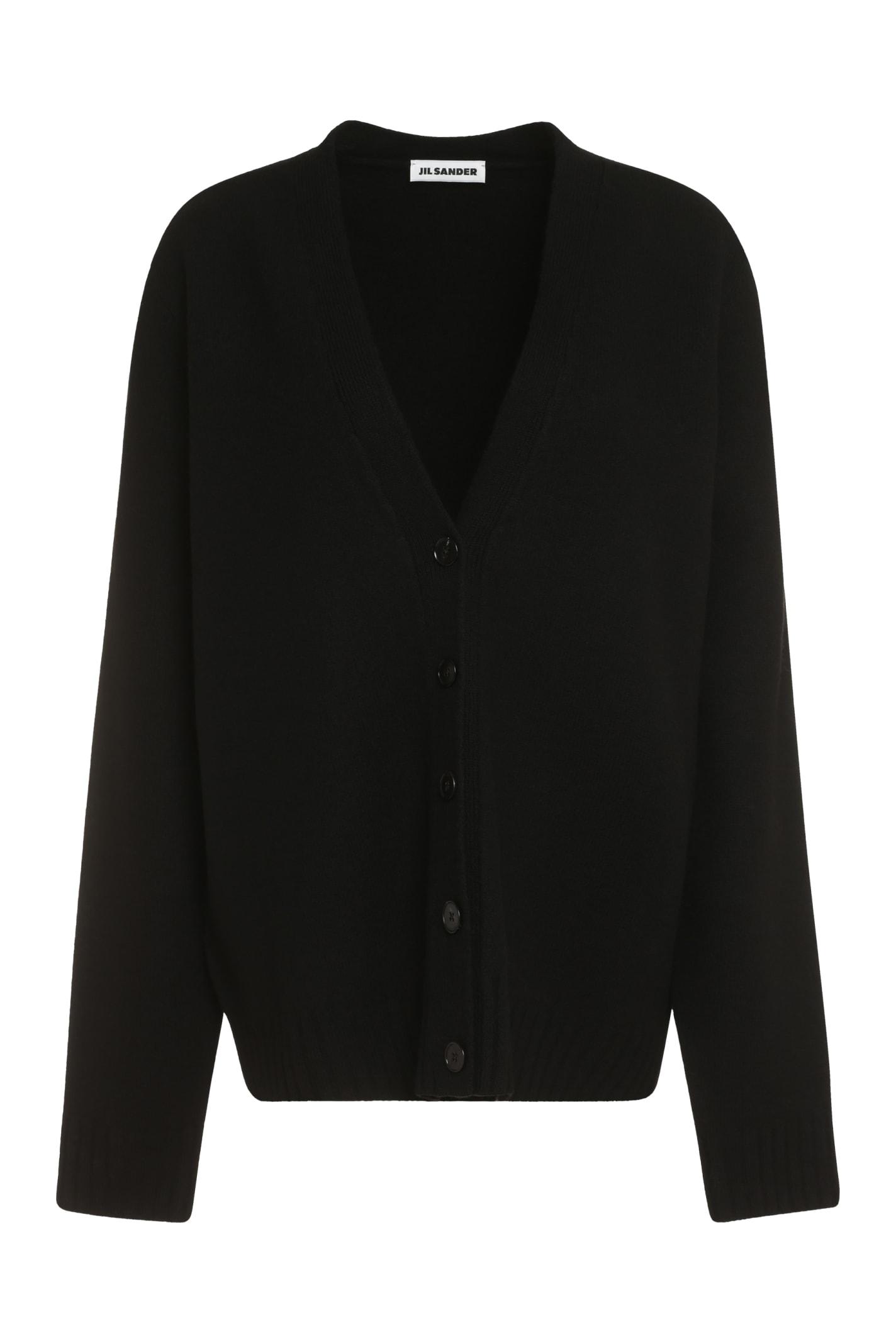 jil sander wool cardigan
