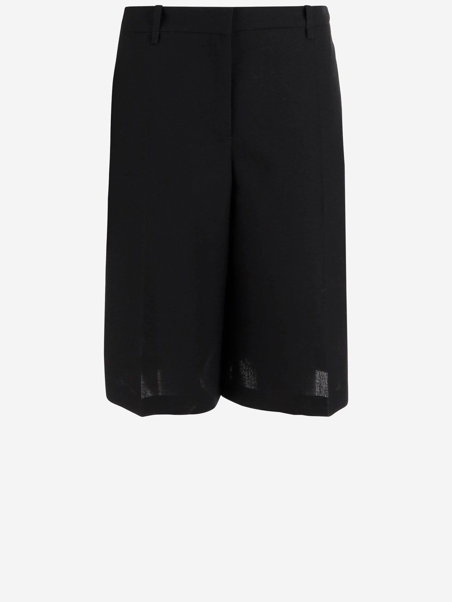 jil sander wool short pants