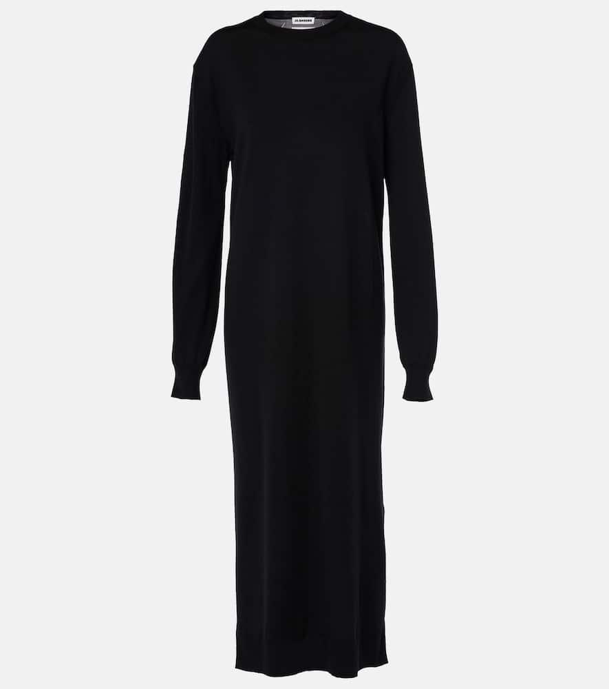 jil sander wool sweater dress