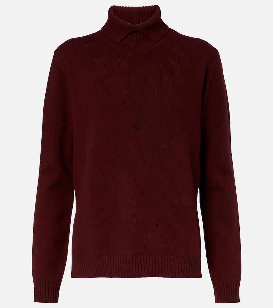 jil sander wool turtleneck sweater
