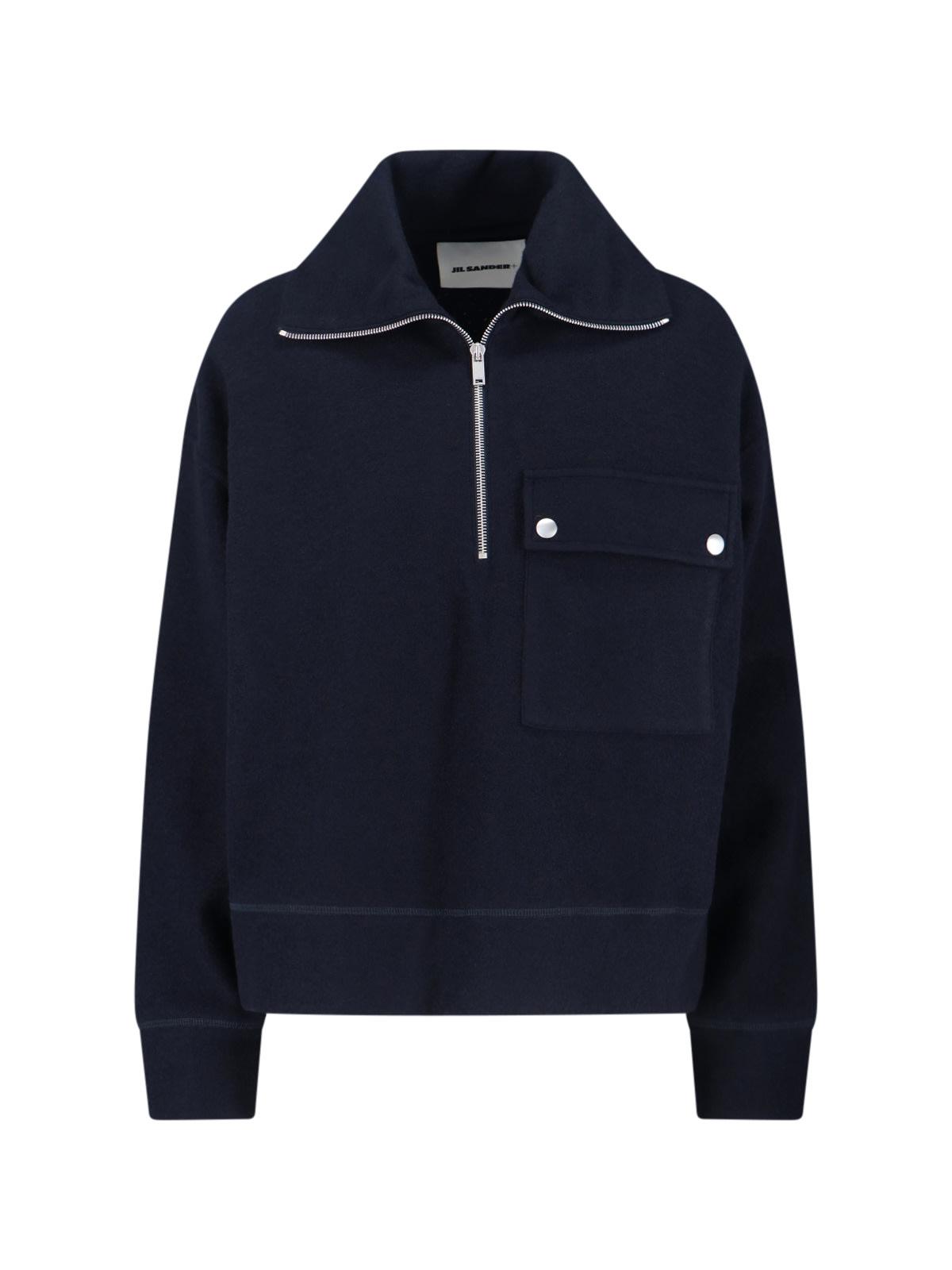 jil sander zip sweater