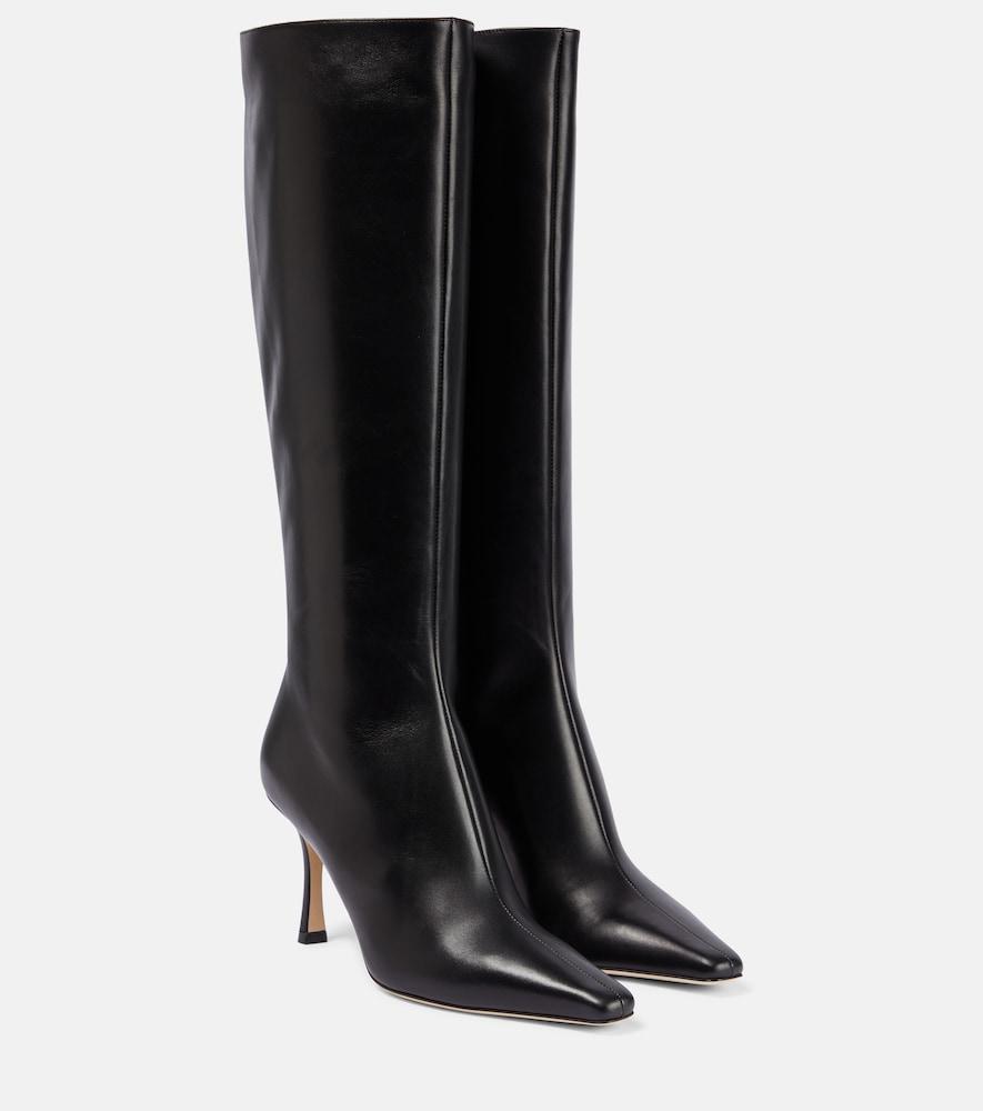 jimmy choo agathe 85 leather knee