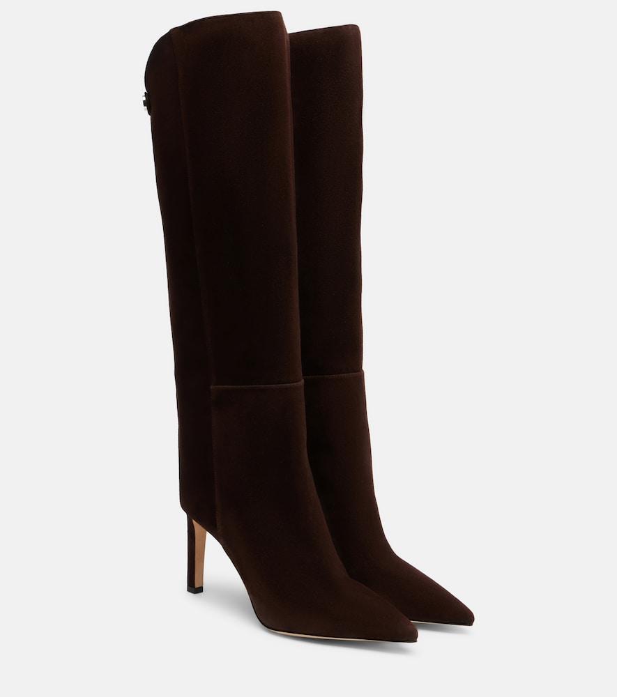 jimmy choo alizze 85 suede knee