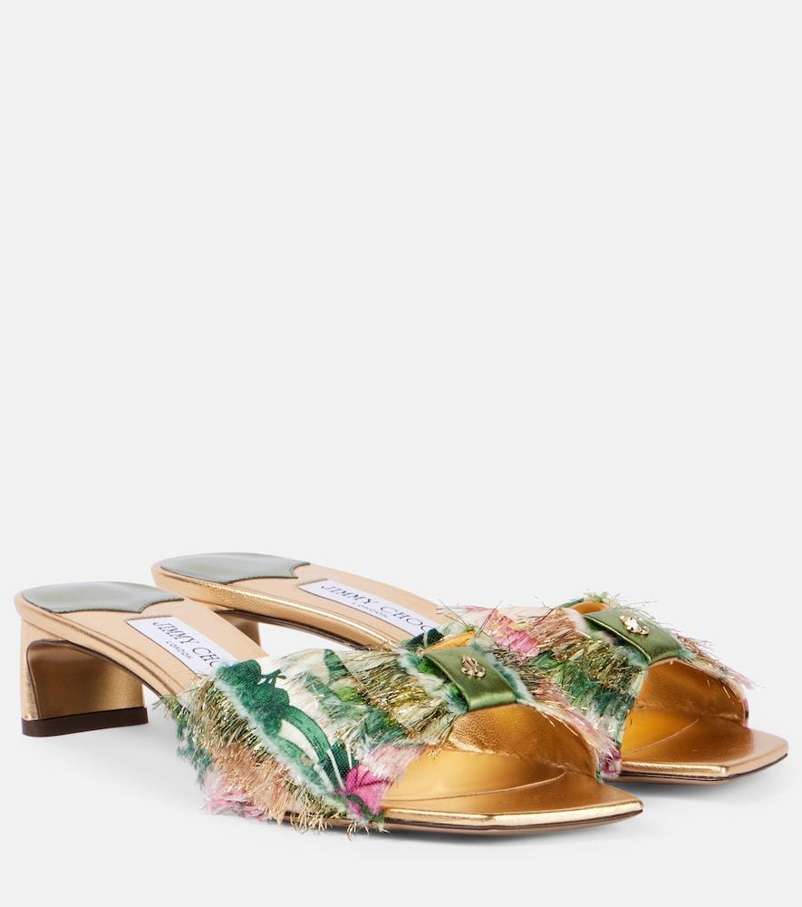 jimmy choo annika 35 embellished mules