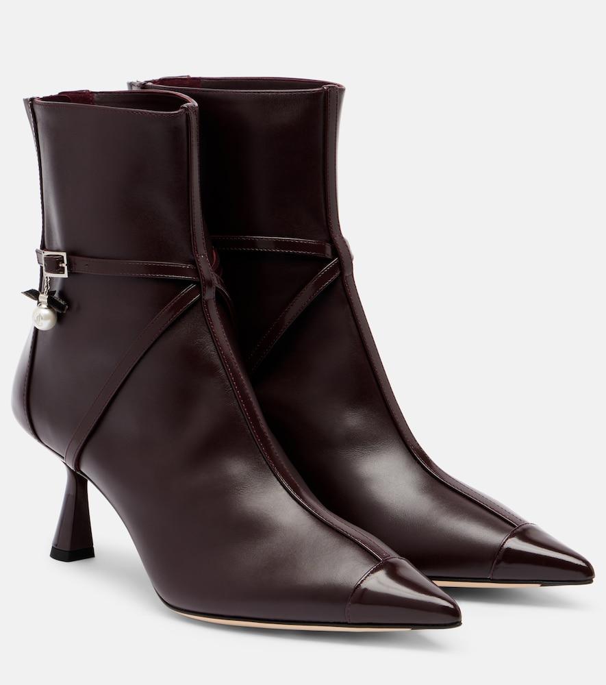 jimmy choo aren 65 leather ankle boots