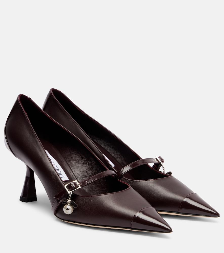 jimmy choo aren 65 leather pumps
