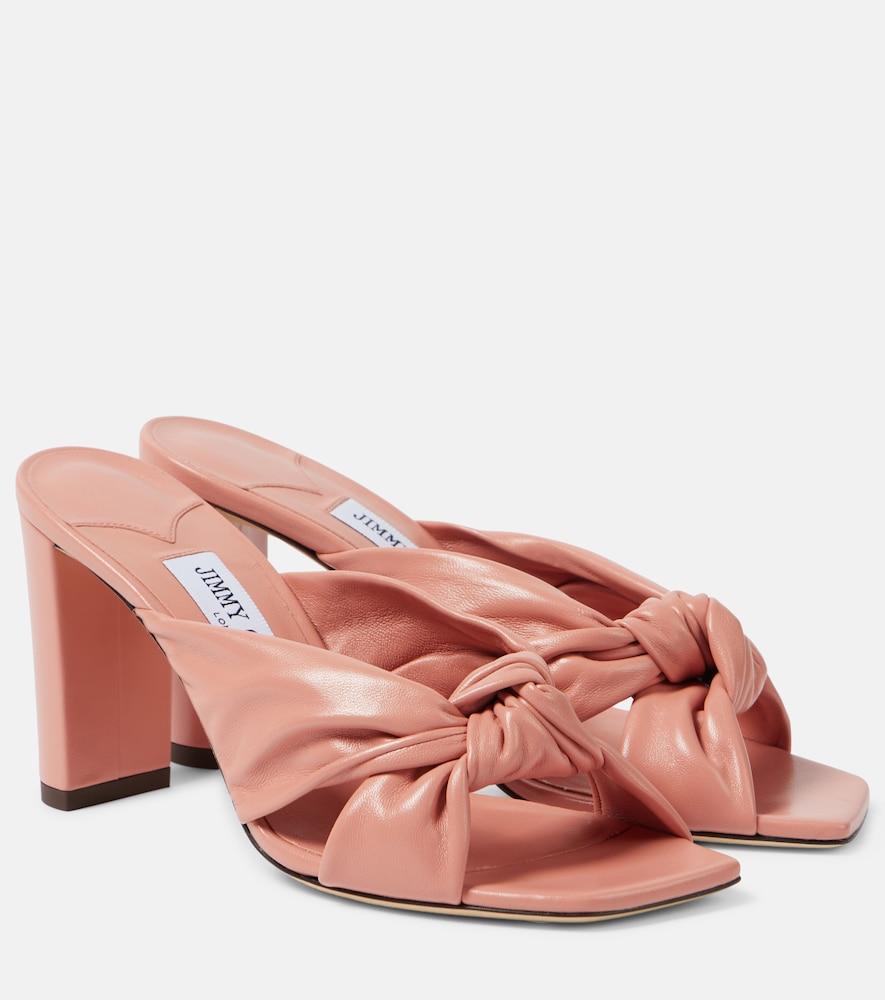 jimmy choo avenue 85 leather mules