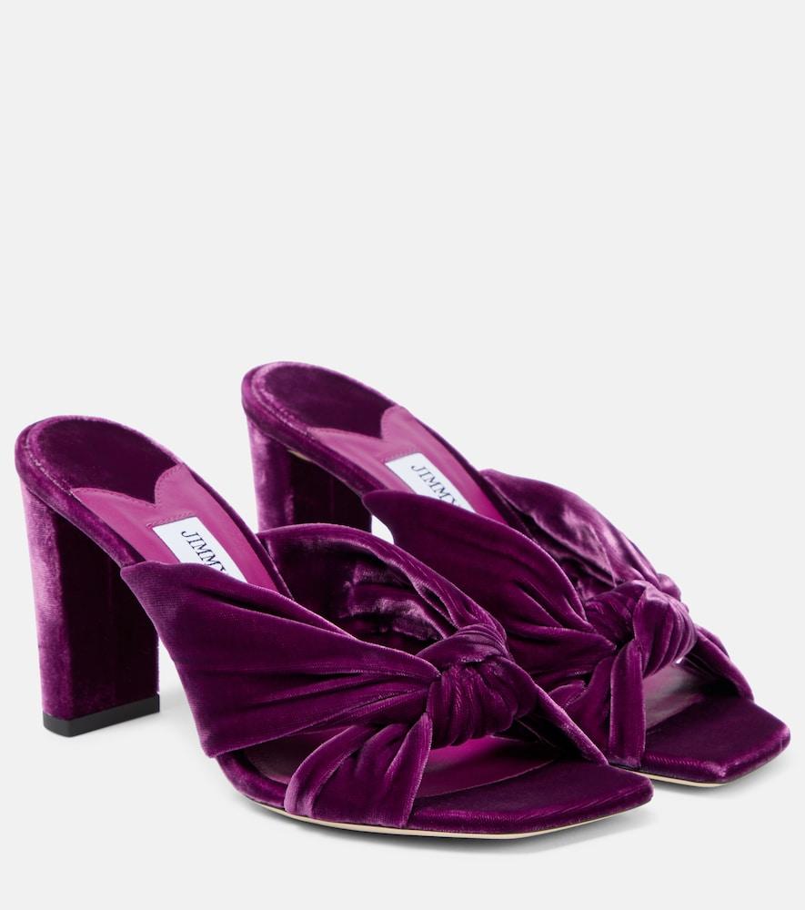 jimmy choo avenue 85 velvet mules