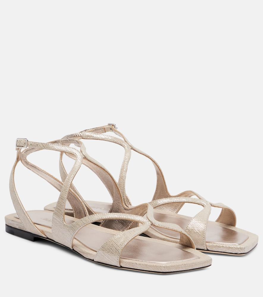 jimmy choo ayla leather sandals