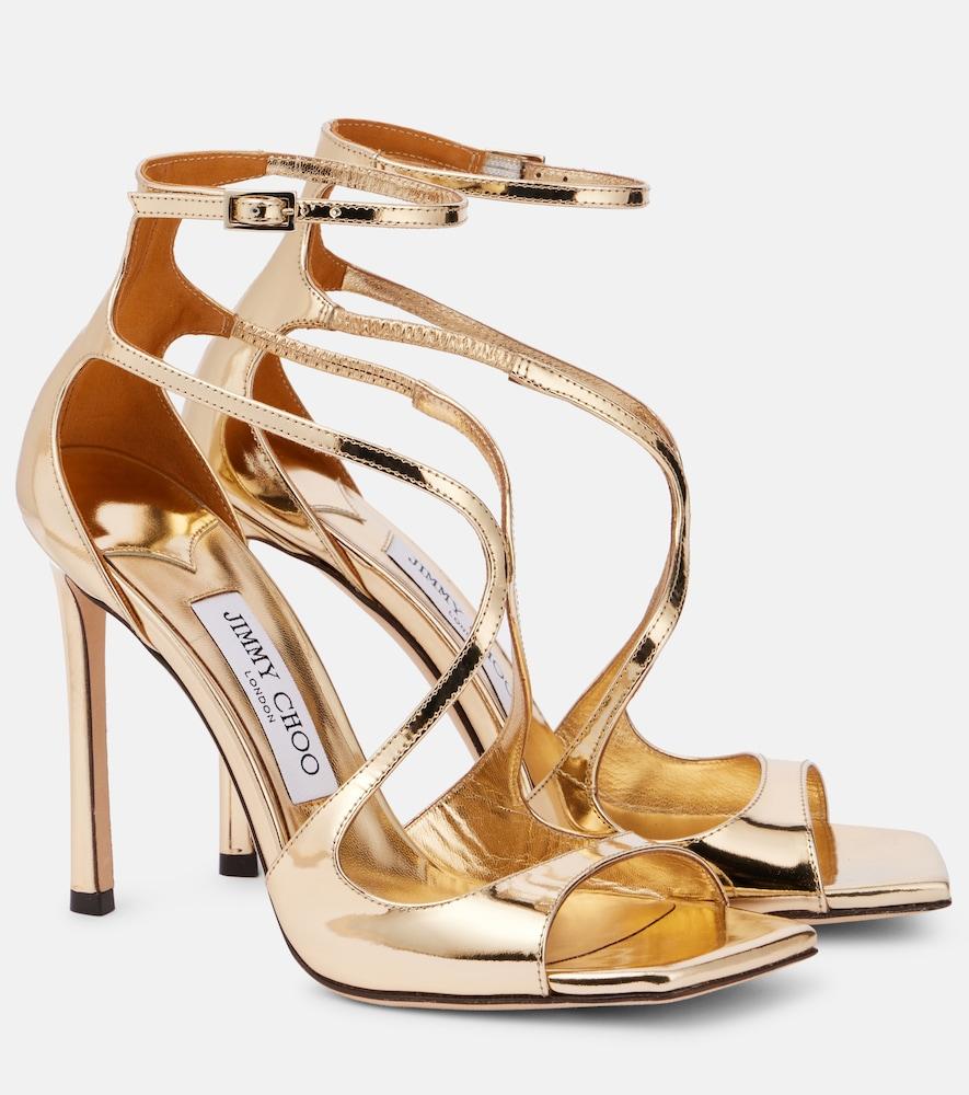 jimmy choo azia 110 patent leather sandals