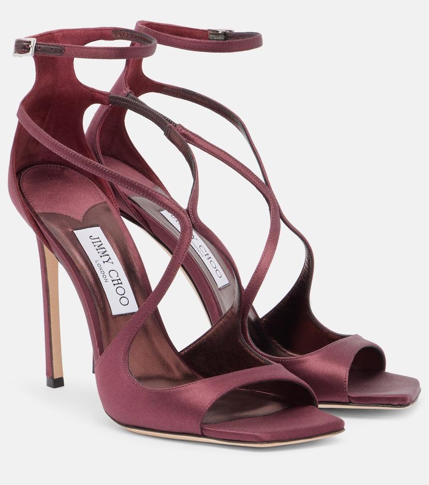 jimmy choo azia 110 satin sandals
