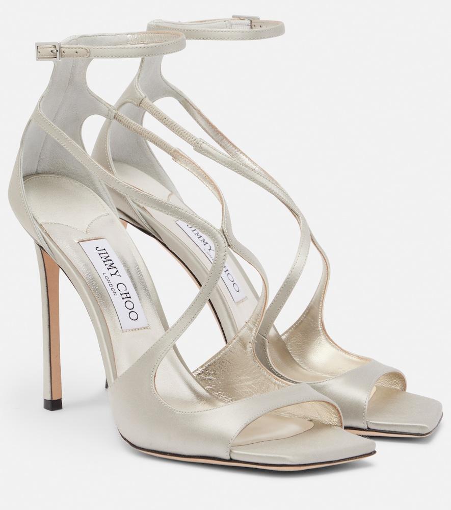 jimmy choo azia 110 satin sandals