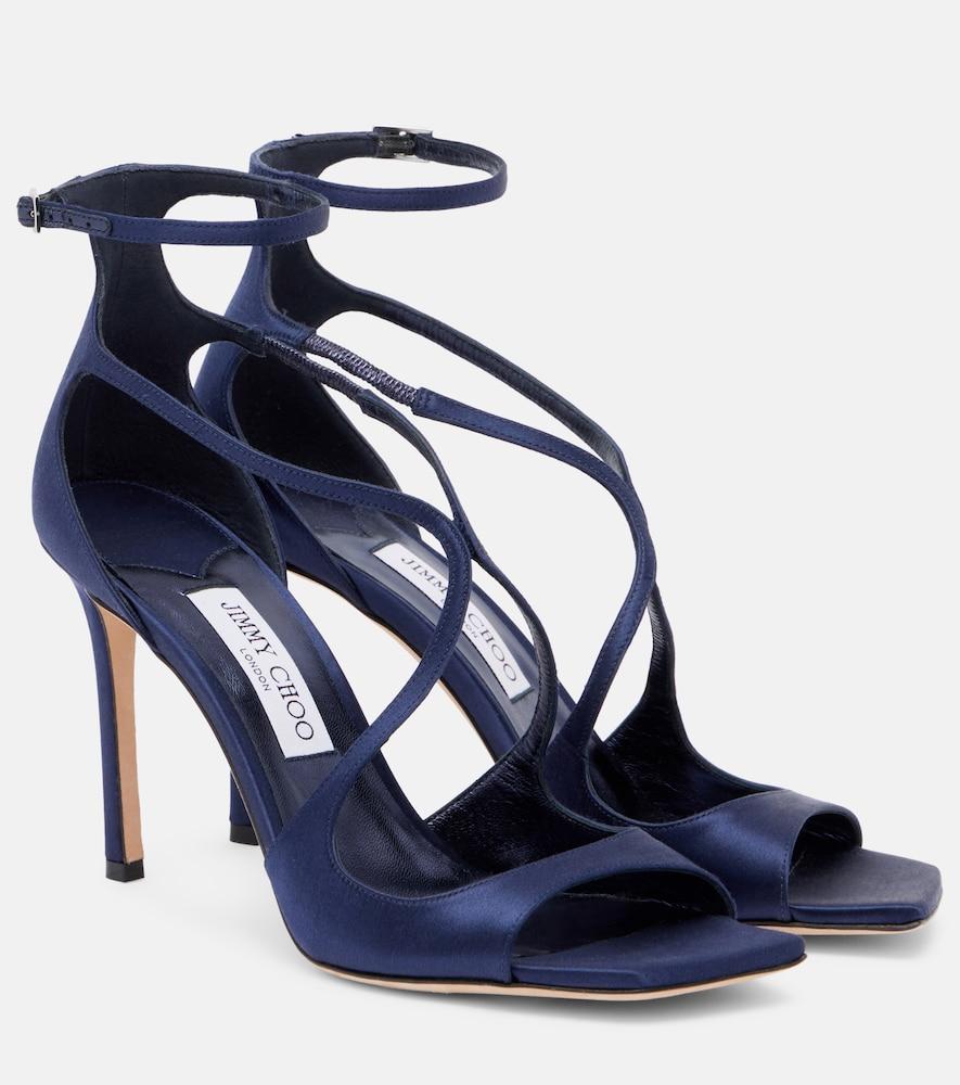 jimmy choo azia 95 satin sandals