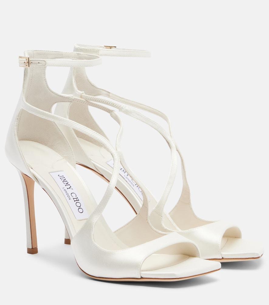 jimmy choo azia 95 satin sandals