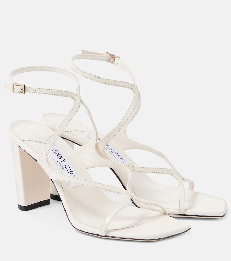 jimmy choo azie 85 leather sandals