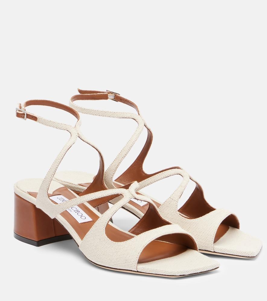 jimmy choo azilia 45 canvas sandals