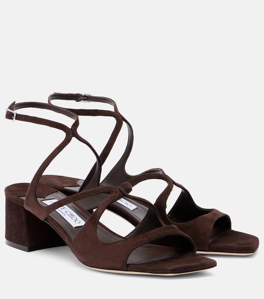 jimmy choo azilia 45 suede sandals