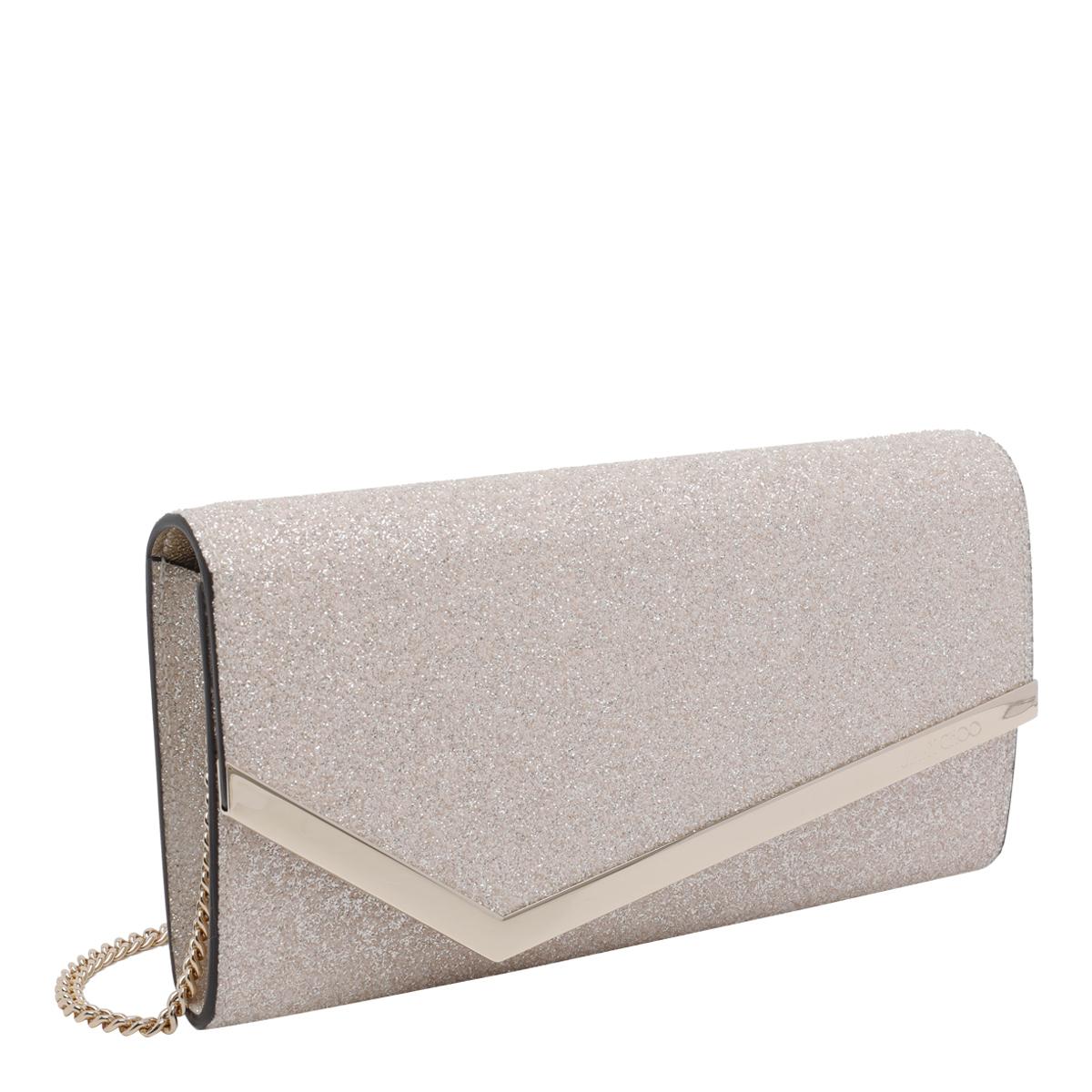 jimmy choo bags golden fabric and glitter - women