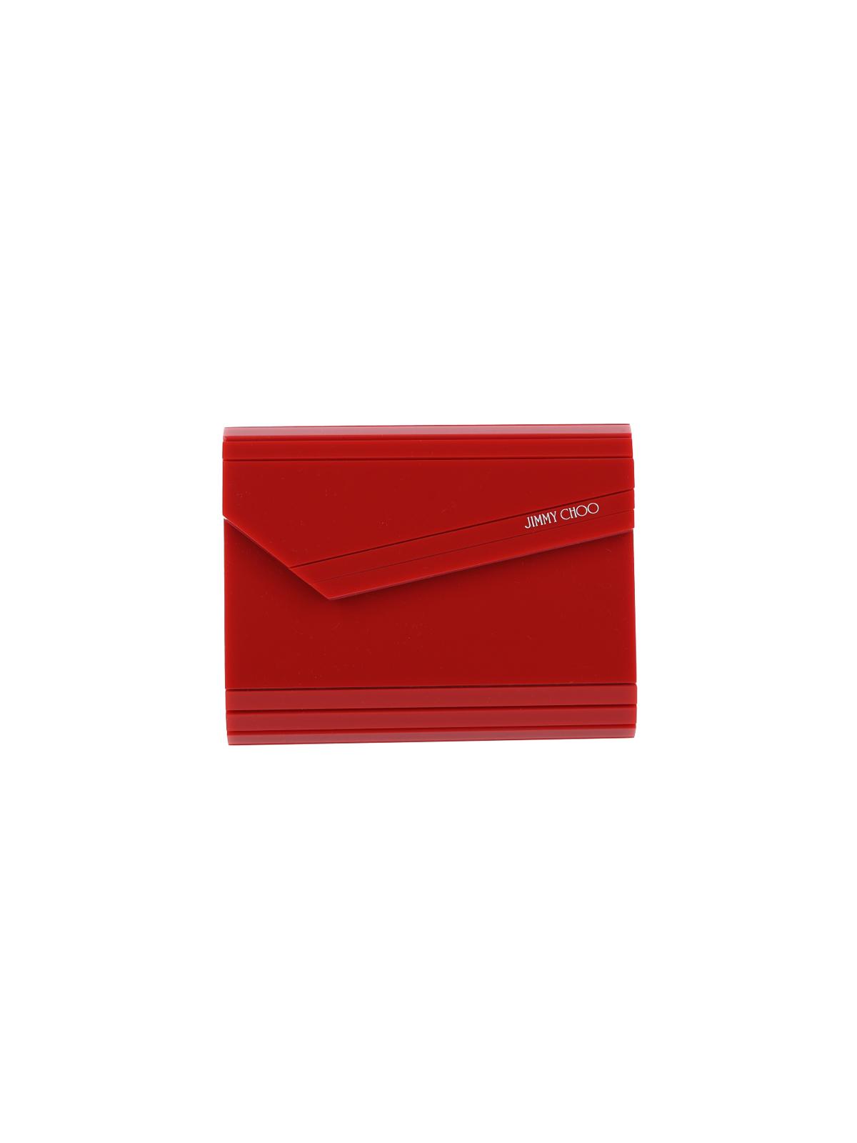 jimmy choo bags red outer: plexy - women