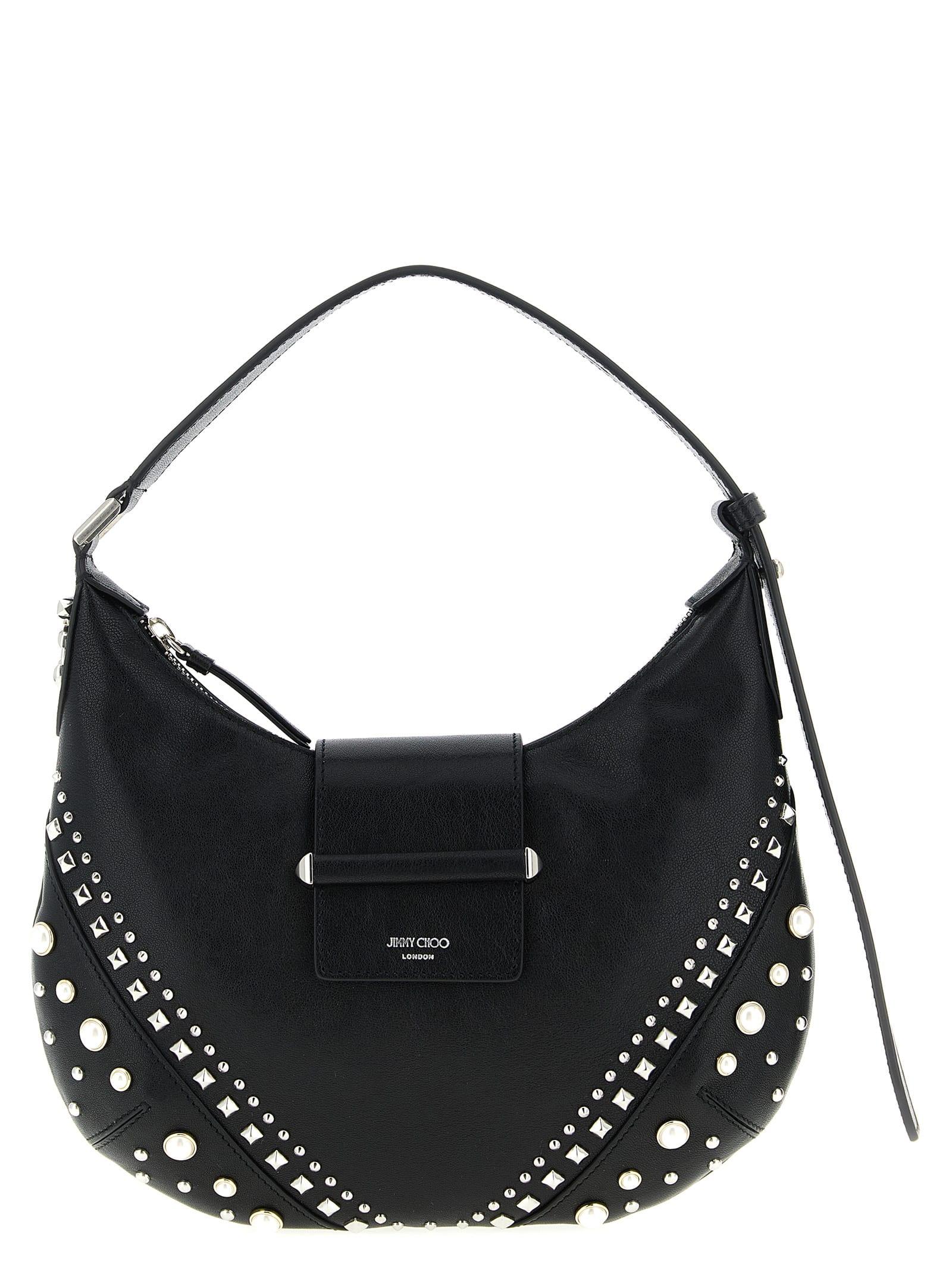 jimmy choo bar hobo shoulder bag