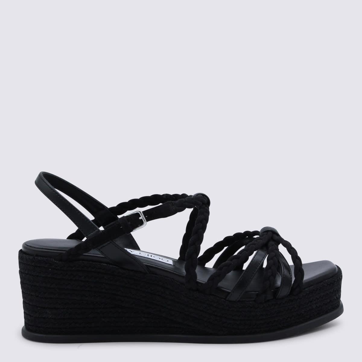 jimmy choo black espadrillas