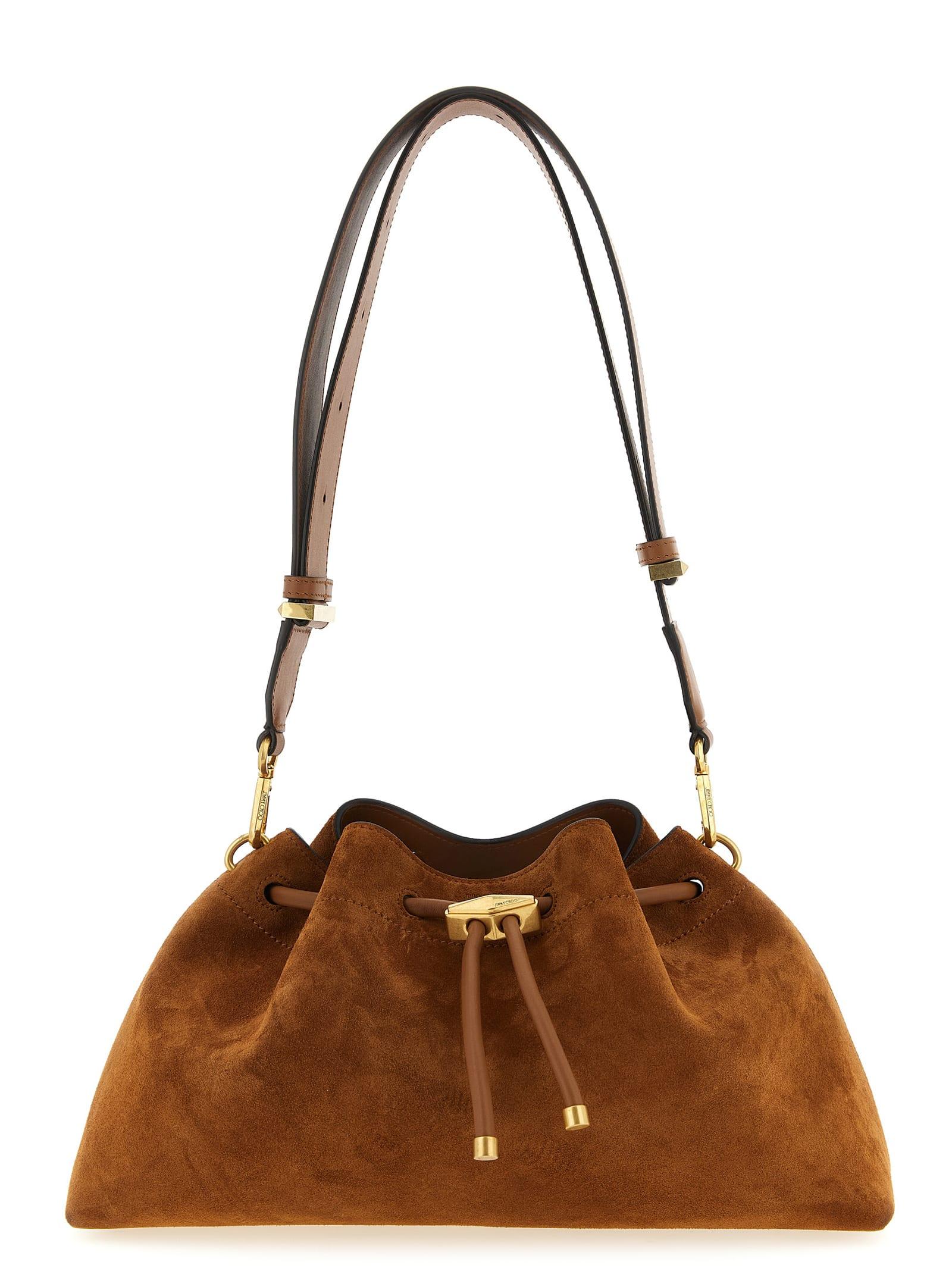 jimmy choo bon bon bucket shoulder bag
