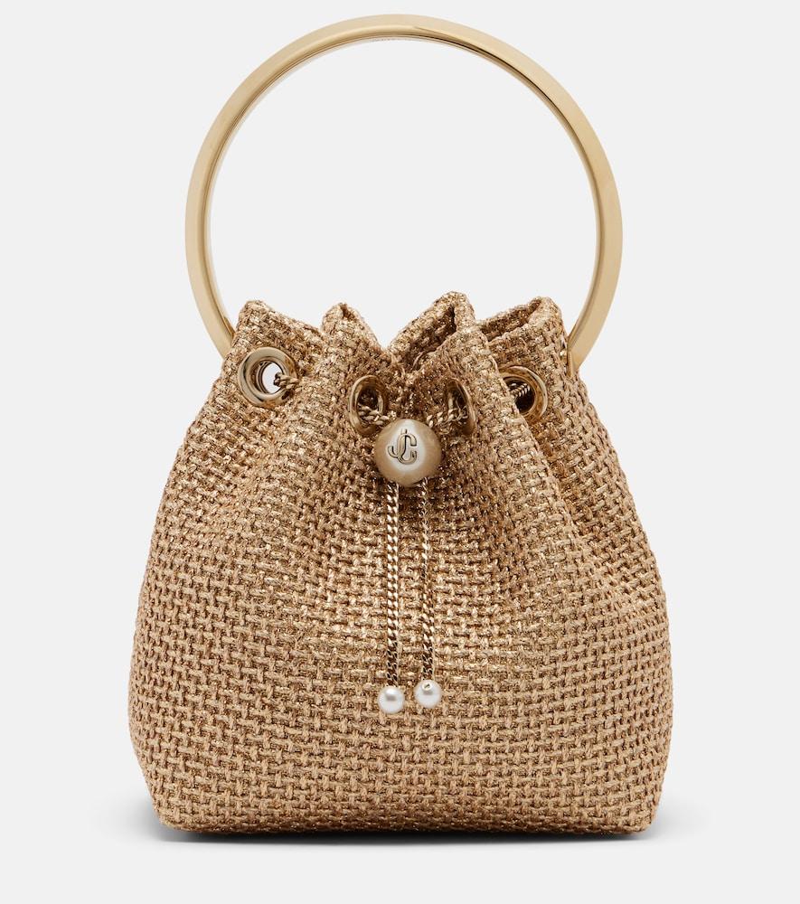 jimmy choo bon bon small raffia