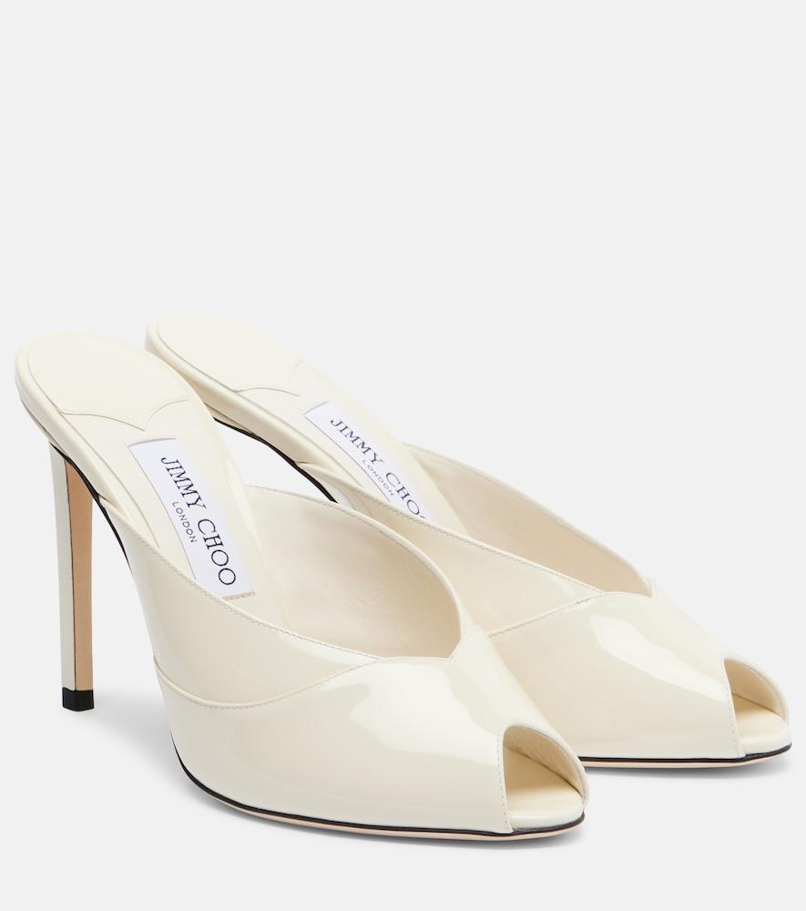 jimmy choo brigitte 100 patent leather mules