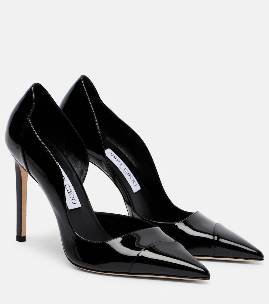 jimmy choo brigitte 100 patent leather pumps