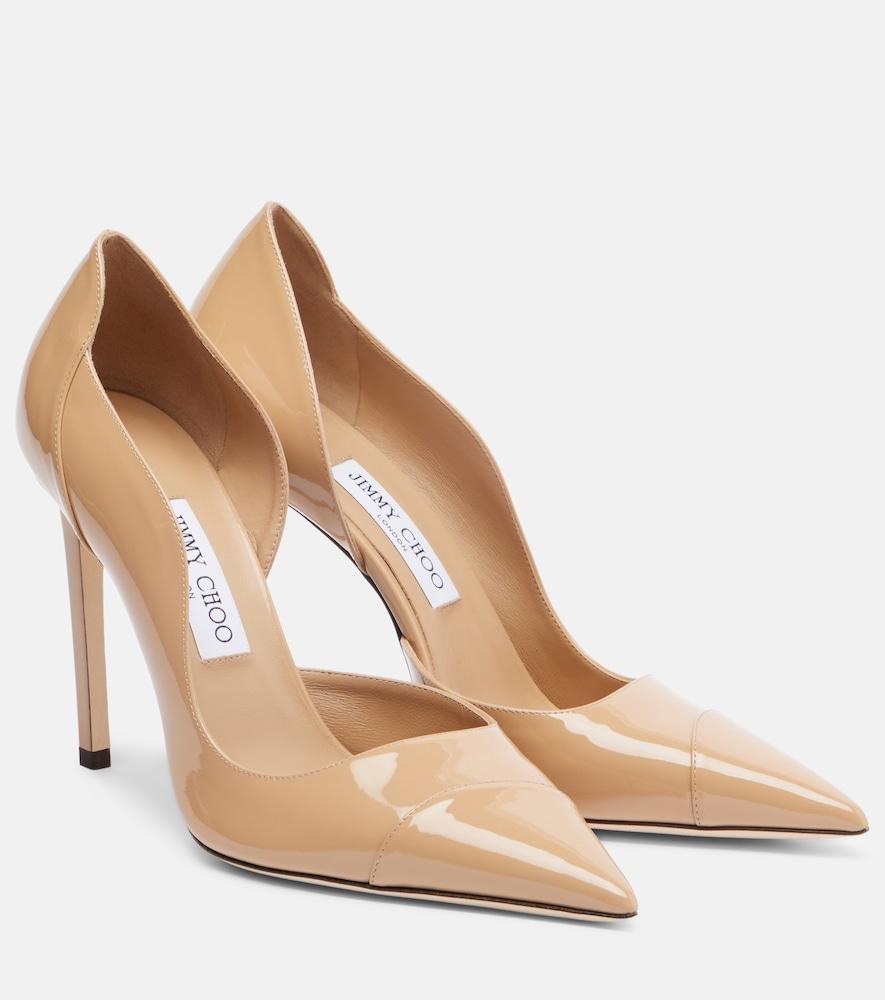 jimmy choo brigitte 100 patent leather pumps