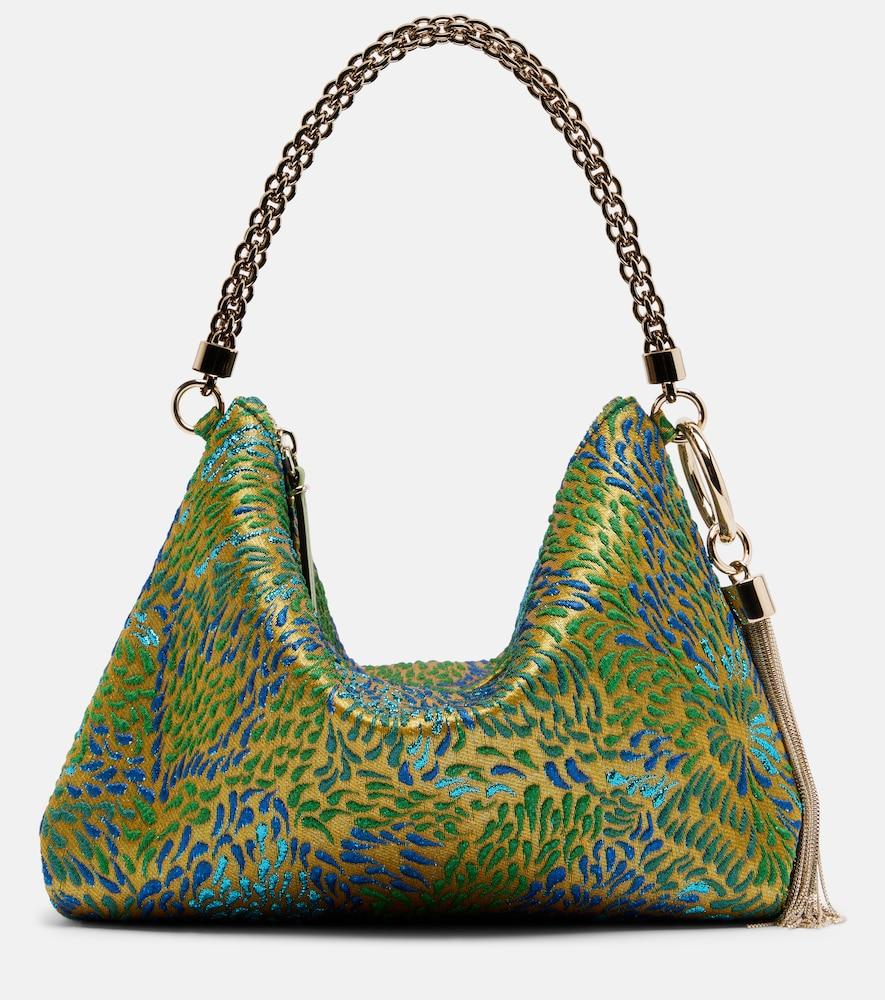 jimmy choo callie small brocade tote bag