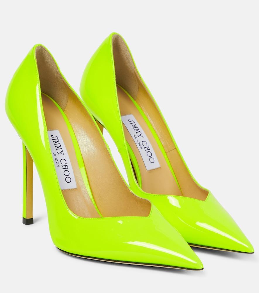 jimmy choo casse 100 patent leather pumps