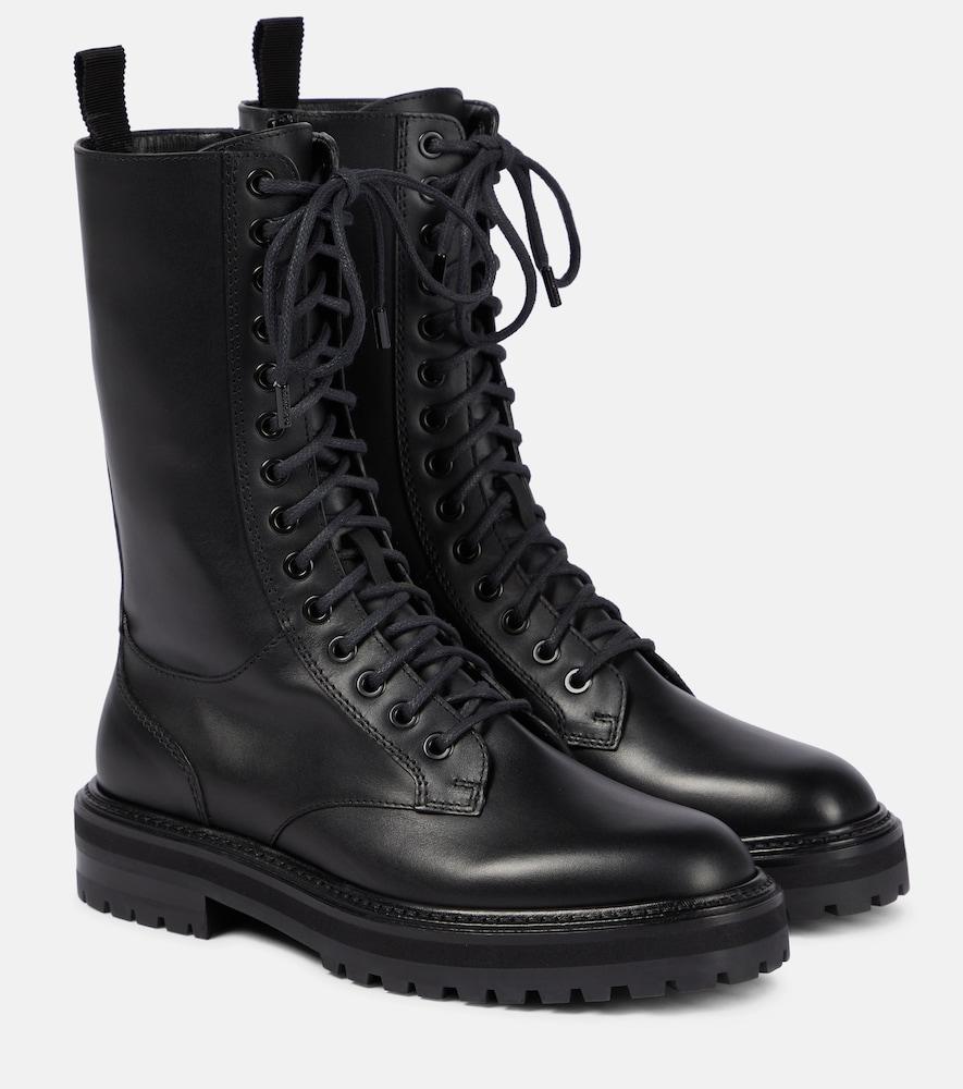 jimmy choo cora leather combat boots