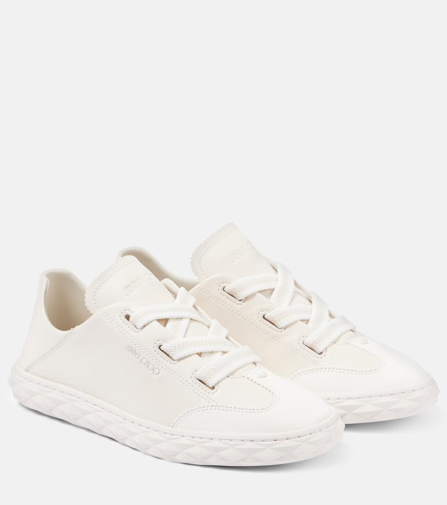 jimmy choo diamond light flex/f leather sneakers