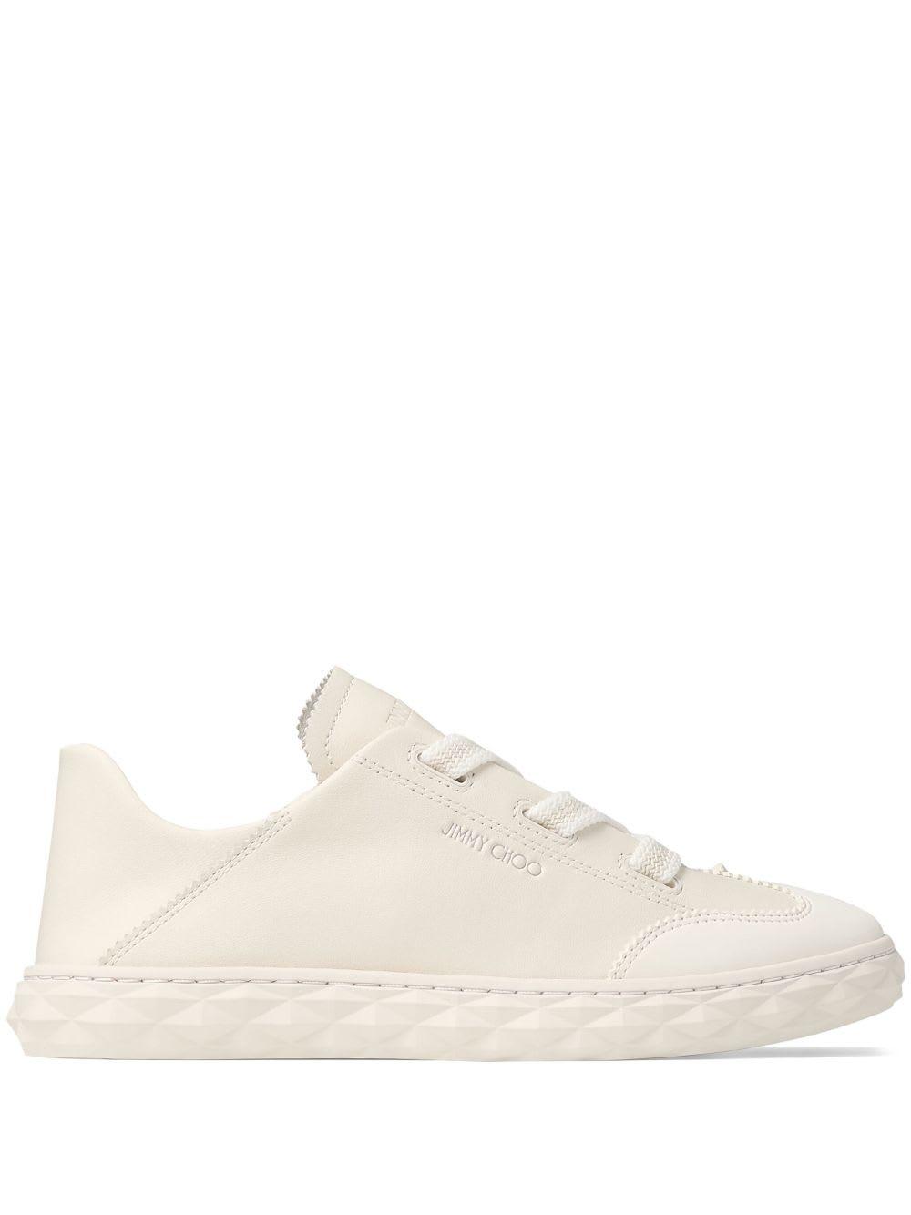 jimmy choo diamond light leather sneakers