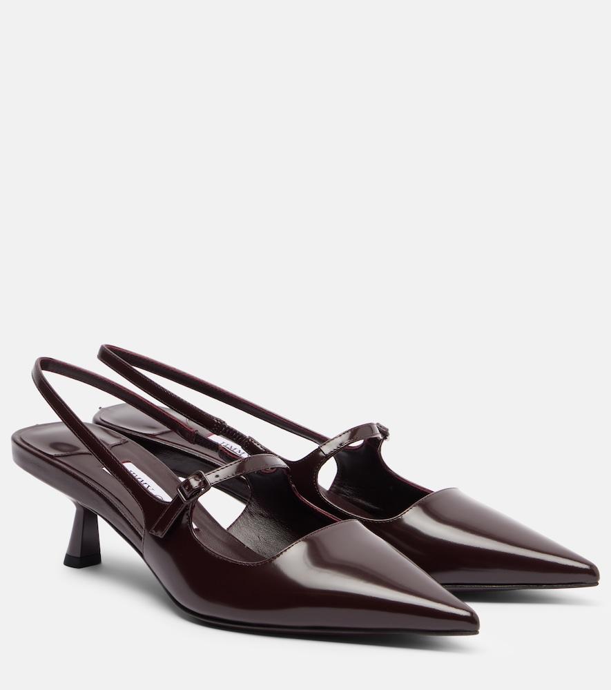 jimmy choo didi 45 leather slingback pumps